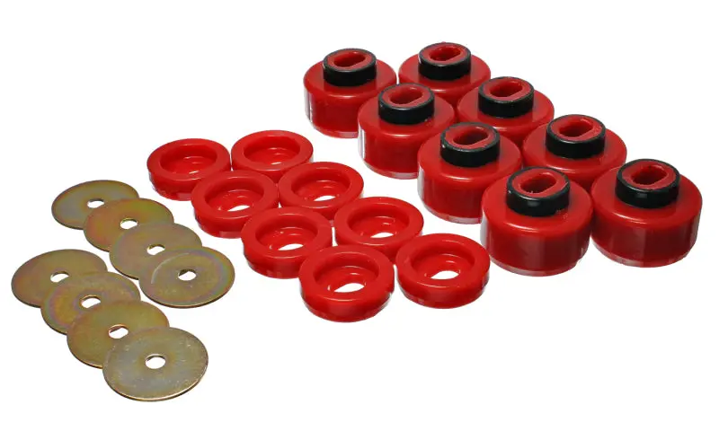 Energy Suspension 99-06 Silverado C1500/K1500 / 01-06 Silverado C2500/K2500 Red Body(Cab) Mount Set 1