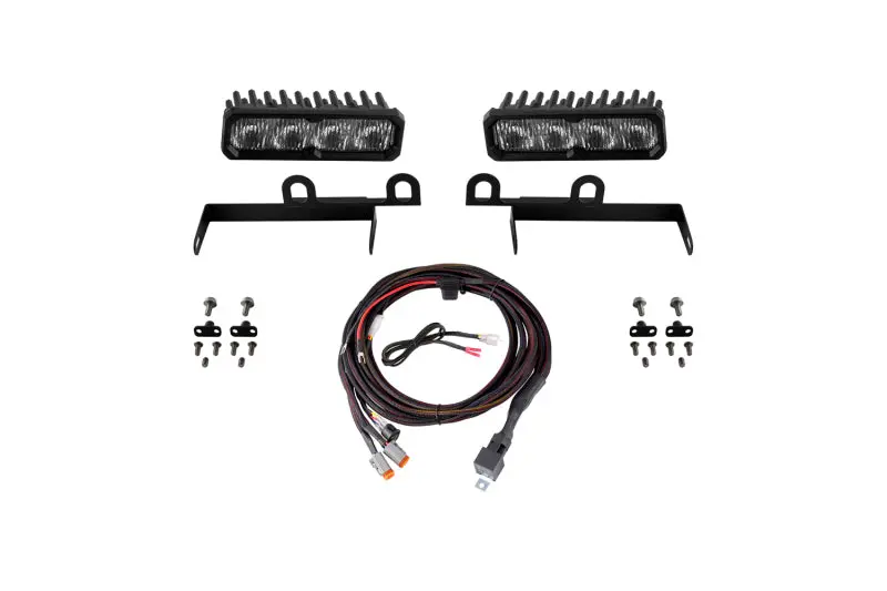 Diode Dynamics 2013-2018 Ram 1500 Ram Sportexpress Ss6 Sport Led Kit White Fog 6000K 1