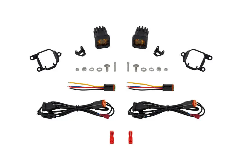 Diode Dynamics 21-24 Nissan Armada Ssc1 Led Fog Light Kit (3000K) 3569 Yellow Sae Fog - Yellow 1