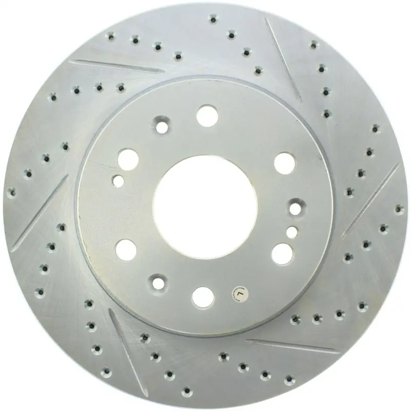 Stoptech Select Sport 2007-2011 Gm Chevy Silverado 1500 Slotted And Drilled Left Front Rotor 1