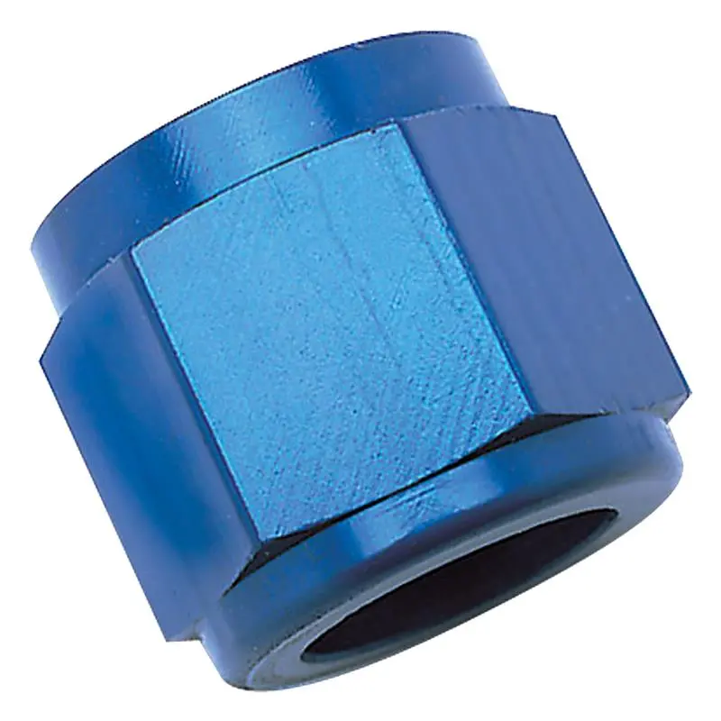 Russell Performance -4 An Tube Nuts 1/4In Dia. (Blue) (6 Pcs.) 1