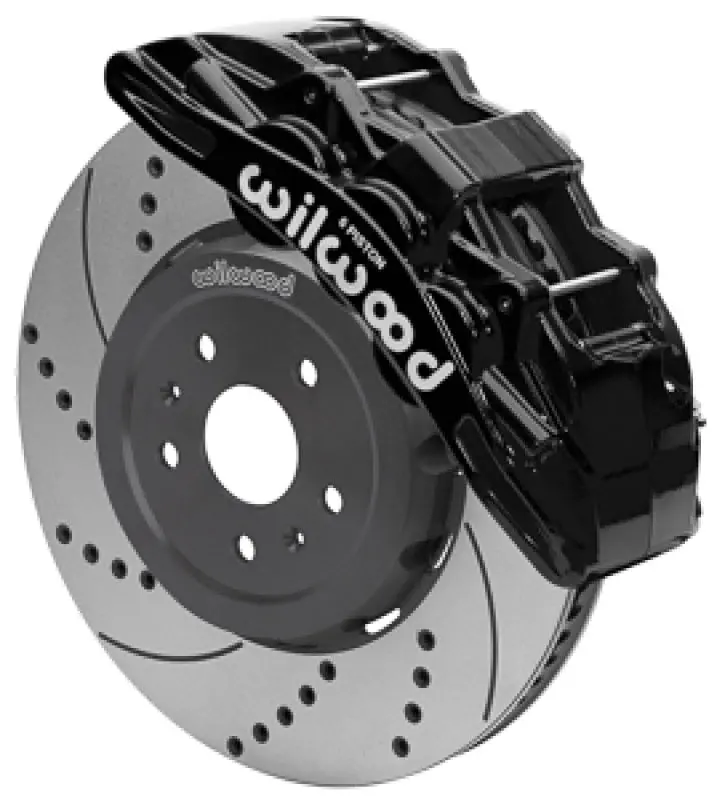 Wilwood Sx6r Big Brake Dynamic Front Brake Kit 15In Drilled And Slotted Brake Rotor Black 2020-2025 Chevy C8 Chevy Corvette 1