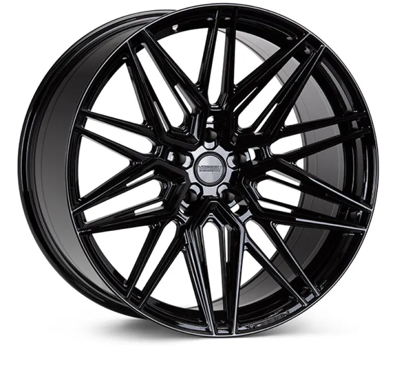 Vossen Hf-7 22X9.5 / 5X112 / Et15 / Deep Face / 66.5 - Gloss Black Wheel 1