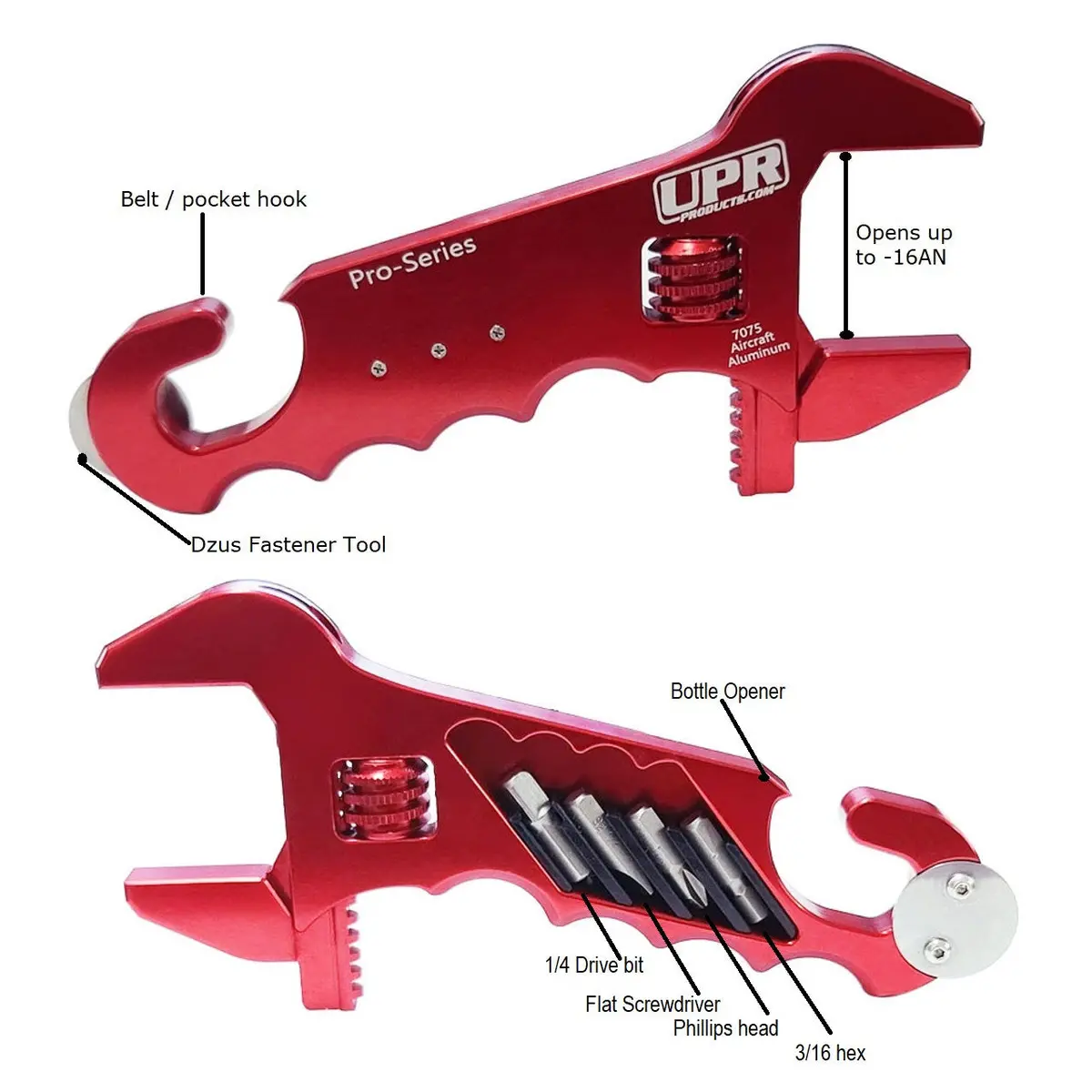 Upr An Wrench Adjustable Red 1