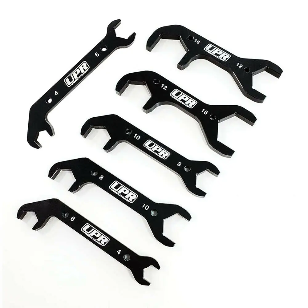 Upr An Wrench Set Double Sided Angled 6 Piece Black 1