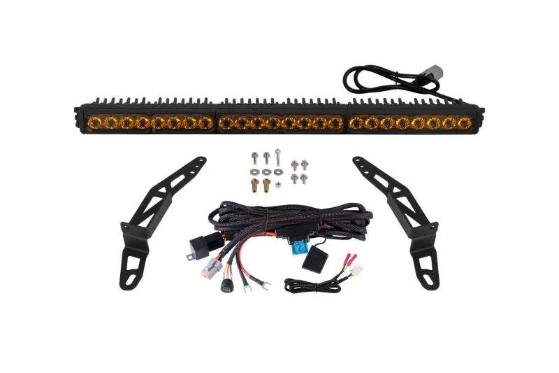 Diode Dynamics 2018-2026 Jeep Wrangler Jeep Ss30 Bumper Led Kit Pro Yellow Combo 3000K 1