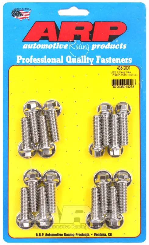 Arp Bb Chevy Hex Intake Manifold Bolt Kit 1