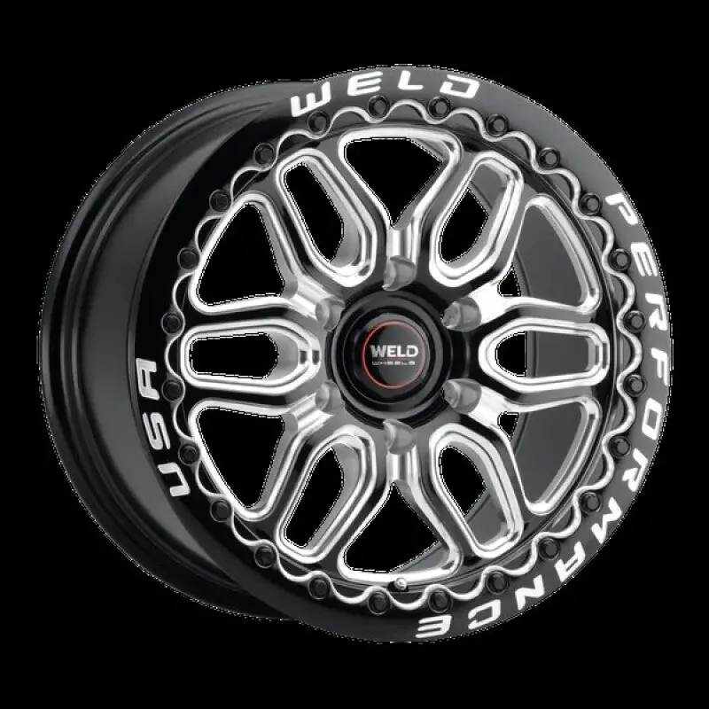 Weld Racing 17X10 Laguna 6 Bead Lock 6X139.7 Et25 Bs6.50 Gloss Blk Mil Dia 106.1 1