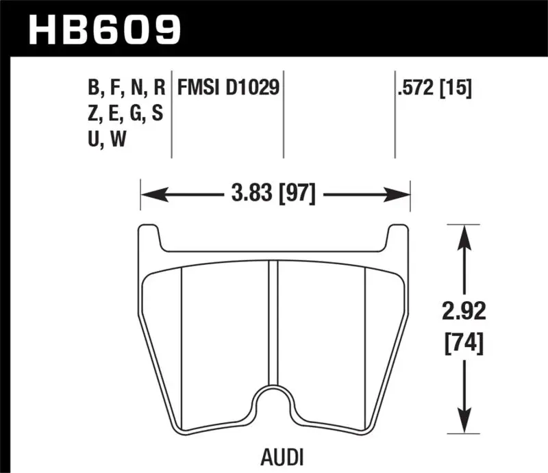 Hawk 08-14 Audi R8 4.2L Base Front Er-1 Brake Pads 1