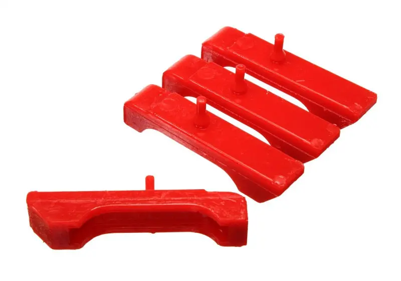 Energy Suspension Gm Sbc Red Radiator Isolator Pad Set - 3 Row 1