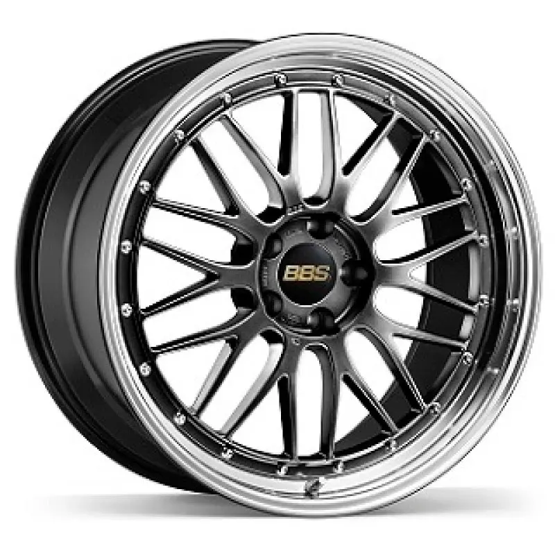 Bbs Lm 20X12 5X130 Et50 Cb71.6 Diamond Black Wheel W/ Diamond Cut Machined Lip 1