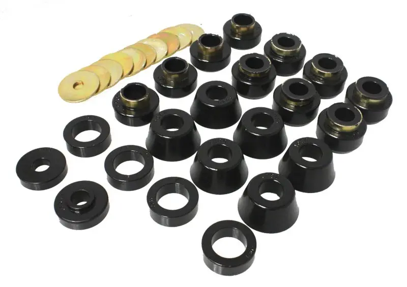 Energy Suspension 87-96 Jeep Wrangler Black Body(Cab) Mount Set 2