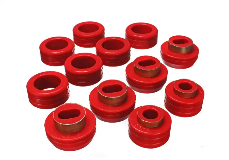 Energy Suspension 83-04 Gm S-10/S-15 Pu 2Wd/4Wd Red Body (Cab) Mount Set 1