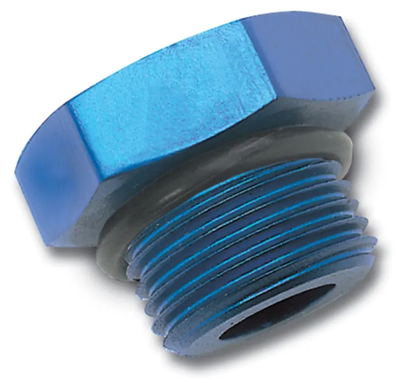 Russell Performance -8 An Straight Thread Plug (Blue) 1