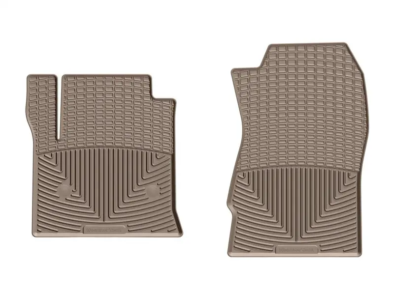 Weathertech 14+ Chevrolet Silverado Front Rubber Mats - Tan 1