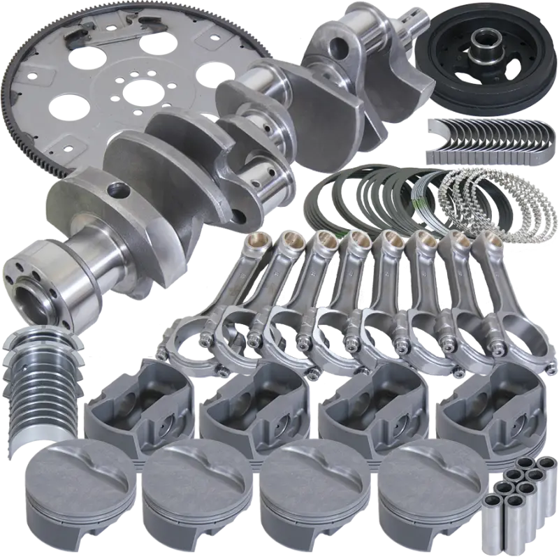 Eagle Chevy 350 1Pc 3.750In Crank 6.000In I-Beam Rods 4.030In Pistons 168 Tooth Fp Balanced Assembly 2