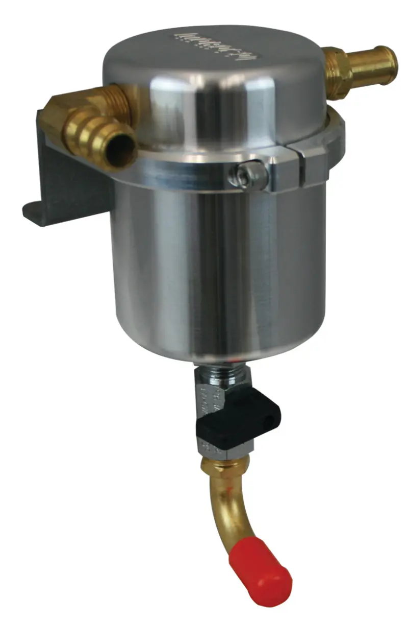 Moroso 10-14 Volkswagen Golf/Jetta 2.0T Air/Oil Separator Catch Can - Large Body - Billet Aluminum 1