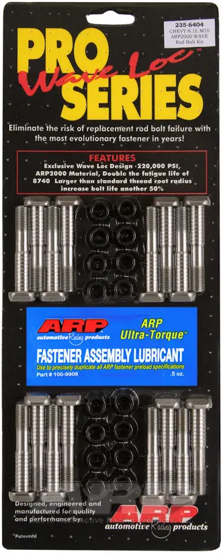 Arp Bb Chevy 8.1L M10 Arp2000 Pro Wave-Loc Rod Bolt Kit 1