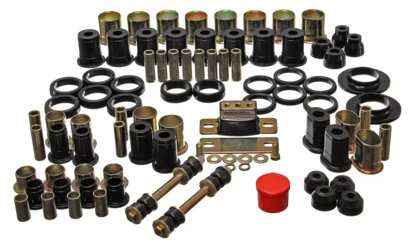 Energy Suspension 66-72 Oldsmobile Cutlass/442/F-85/Europa Black Hyper-Flex Master Bushing Set 1
