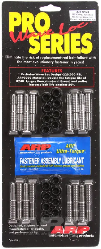 Arp Bb Chevy 3/8In Pro Wave-Loc Rod Bolt Kit 1