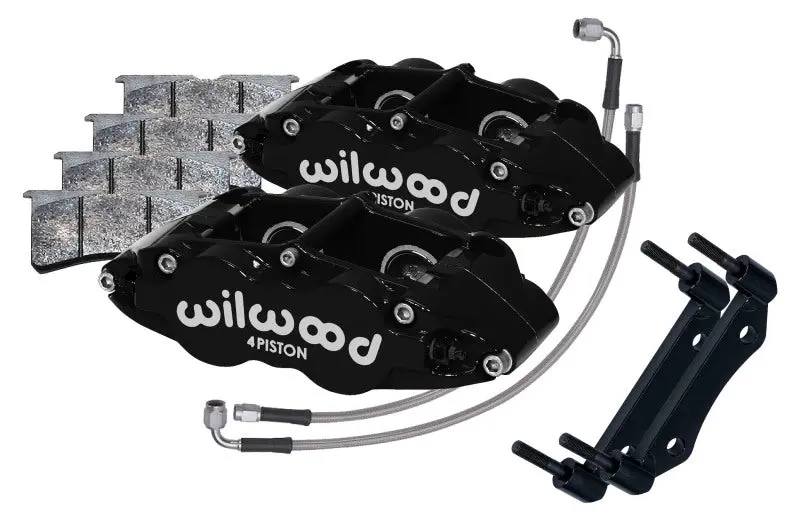 Wilwood 69-83 Porsche 911 Front Superlite Caliper Kit 3.5In Mt - Black 1