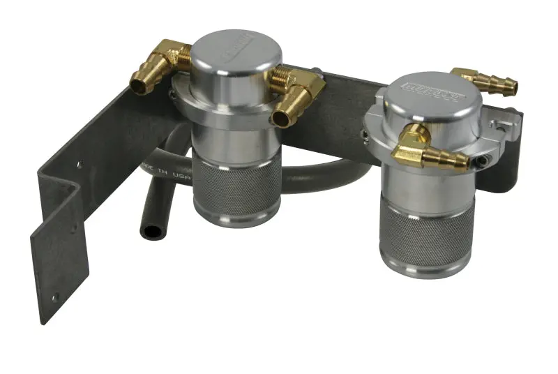 Moroso 08-14 Subaru Sti (W/Top Mount Intercooler) Air/Oil Separator Catch Can - Billet Aluminum 1