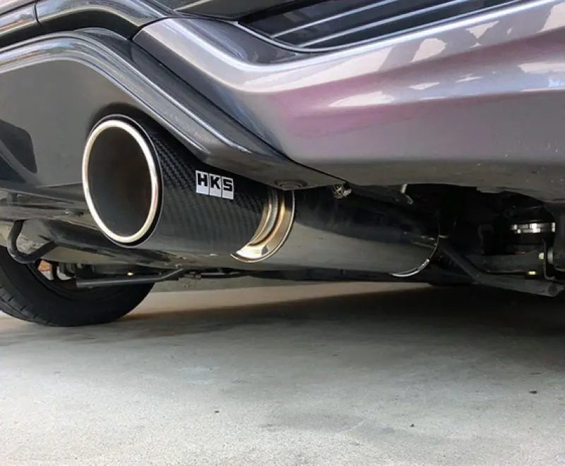 Hks Hi-Power Muffler 2014+ Honda Fit Sport Gk5 W/ Carbon Tips 1