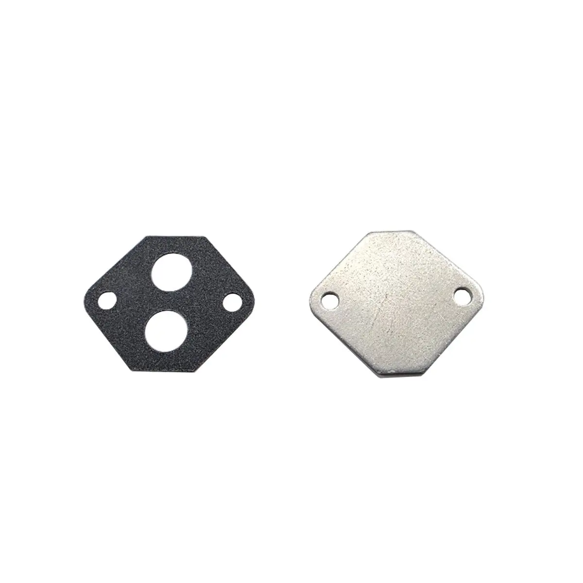 Upr 1986-2004 Ford Mustang Billet Iac Cover Plate-Satin/Gasket 1