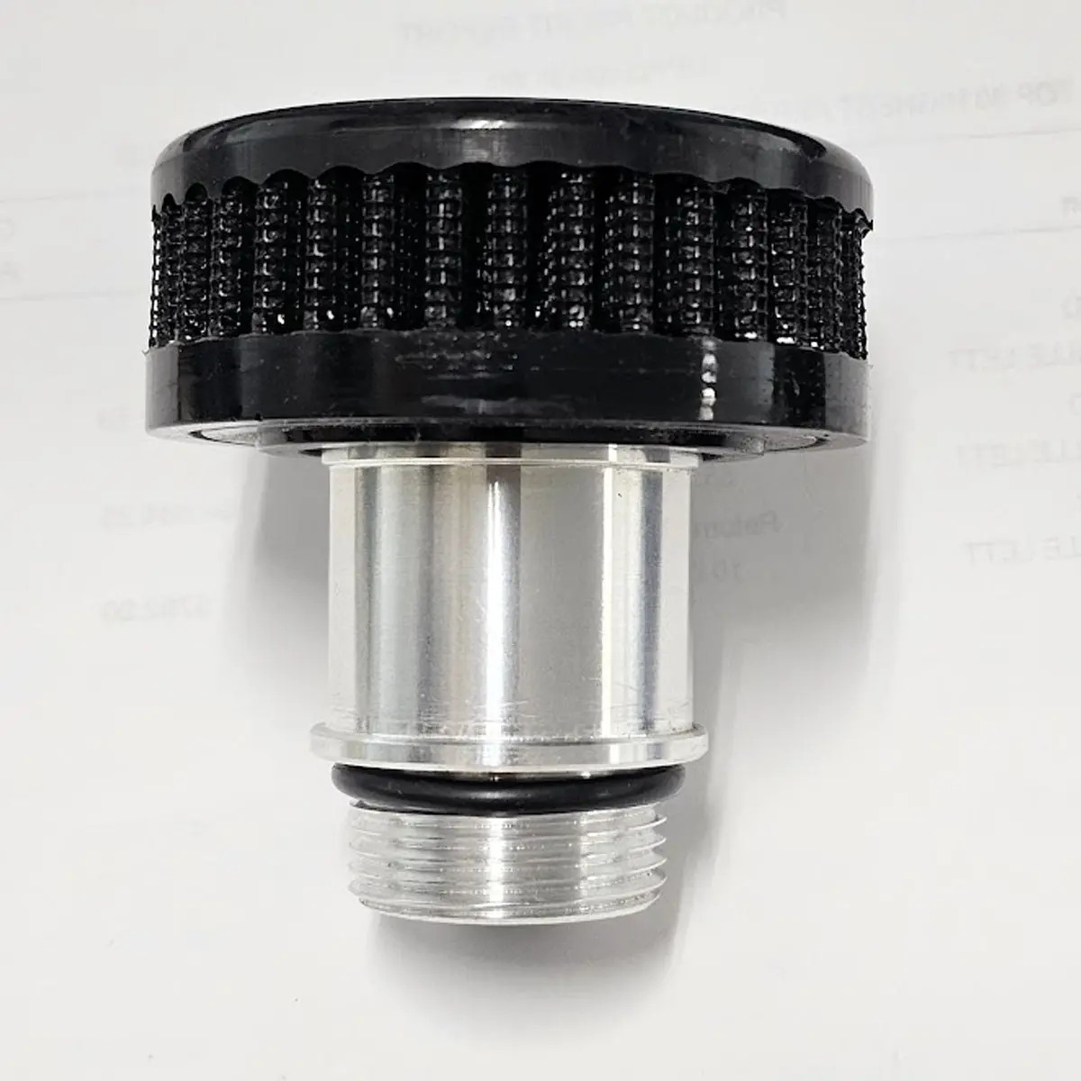 Upr Oil Cap Breather Adapter W/Filter Holley Ls Valve Cover-Satin 1