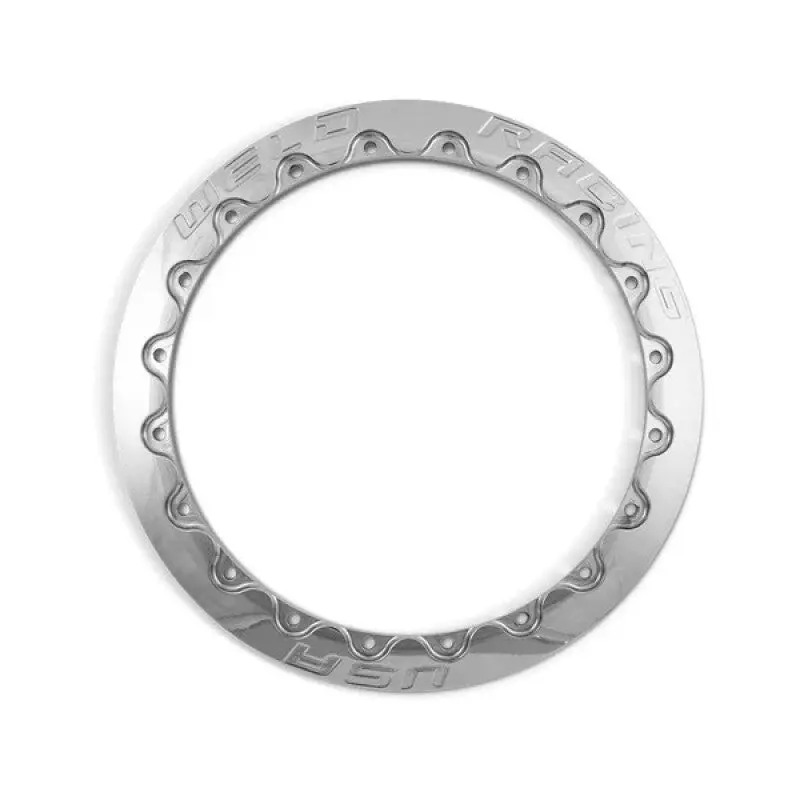 Weld Double Beadlock Ring 16In. / 18-Hole Drag Ultra Lite - Polished 1