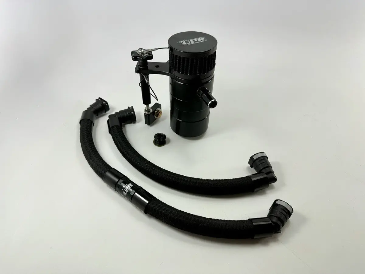 Upr 2021-2025 Ford F-150 5.0 Catch Can/One Way Breather-Black 1