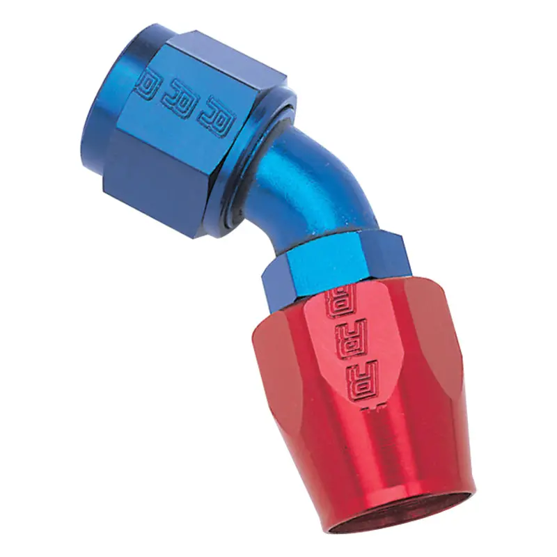 Russell Performance -4 An Red/Blue 45 Degree Full Flow Hose End 2