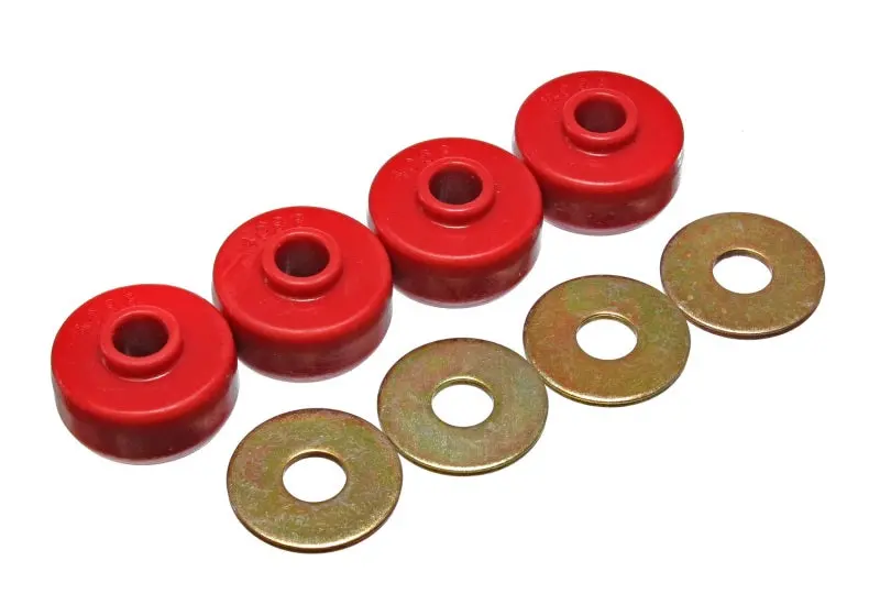 Energy Suspension 84-96 Chevy Corvette Red Spring Cushions For Rear Leaf Spring Bushing Set 2