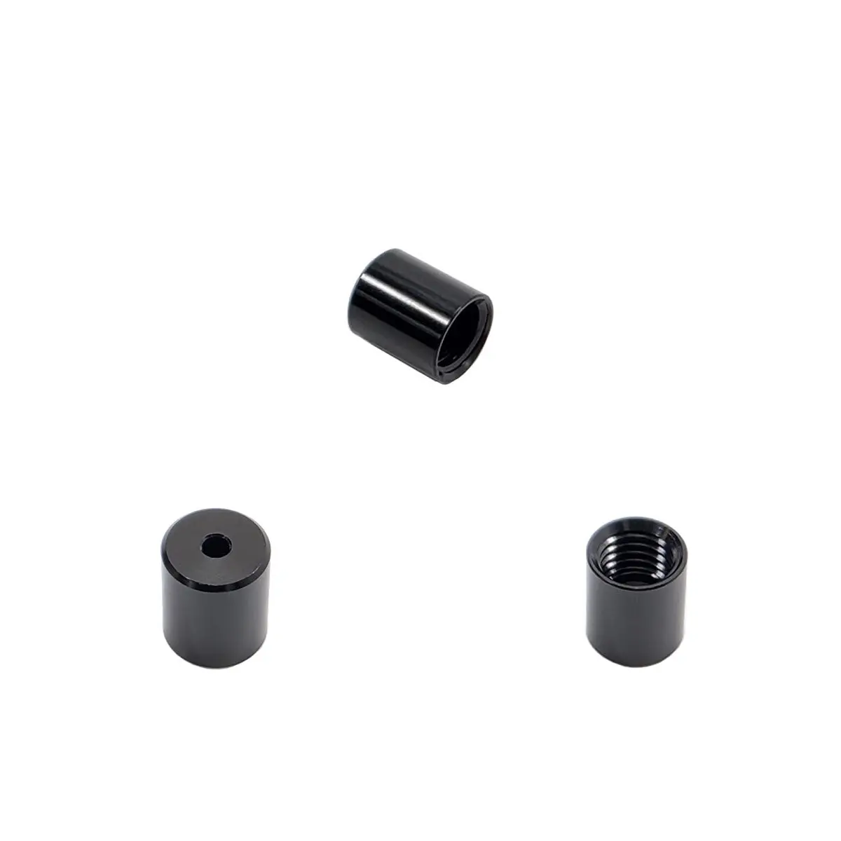 Upr Billet Parachute Cable End Cap-Black 1