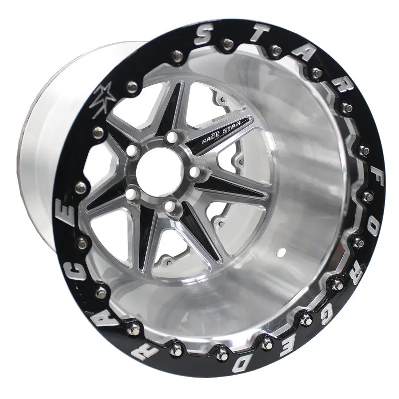 Race Star 72 Valstar 15X10 / 5X4.75Bc / 4.5Bs / 3.072In Cb / Machined W/Black Accents Wheel 1
