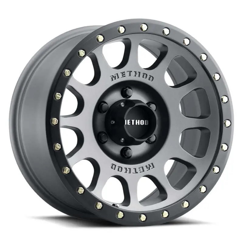 Method Mr305 Nv 18X9 / +18Mm Offset / 8X6.5 Bp / 130.81Mm Cb / Titanium - Matte Black Lip Wheel 1