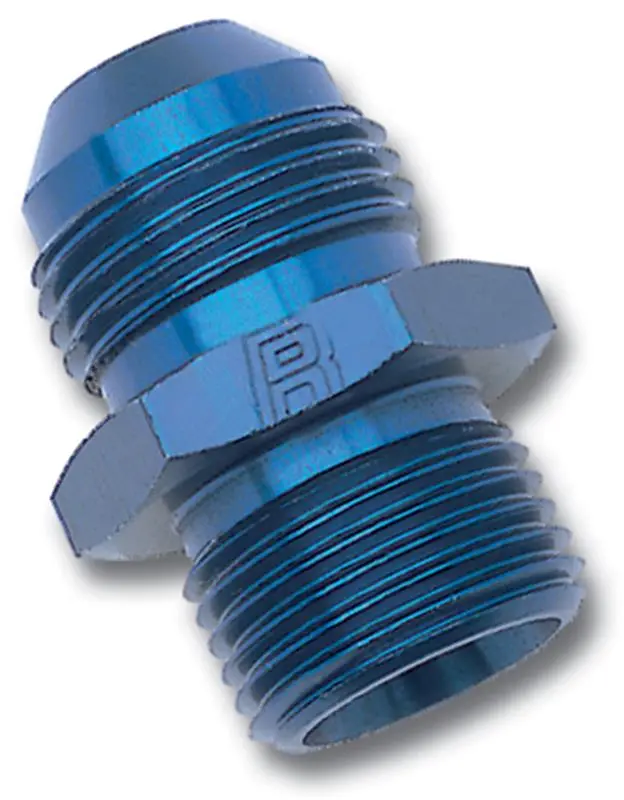 Russell Performance -8 An Flare To 18Mm X 1.5 Metric Thread Adapter (Blue) 1