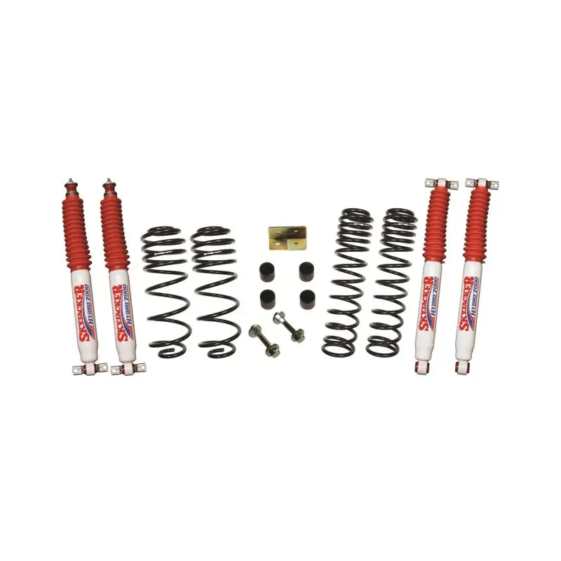 Skyjacker Jeep Wrangler Tj/Lj 2.5In Dual Rate Long Travel Front & Rear Kit W/ Hydro 7000 Shocks 1