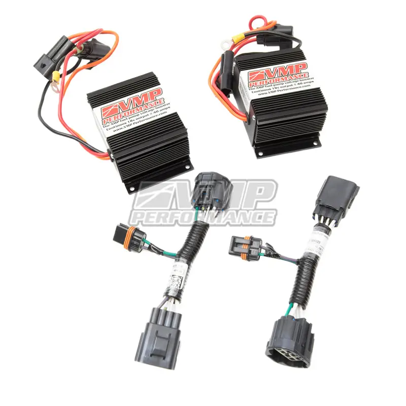 Vmp Performance 13-14 Ford Shelby Gt500 Dual Plug And Play Fuel Pump Voltage Booster 1