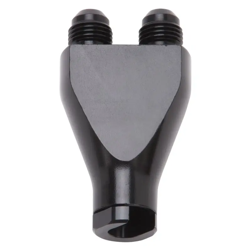 Russell Performance Billet Y-Block Adapter 3/8In Sae Qick Disconnect (2) -6An Male Flare Black 1