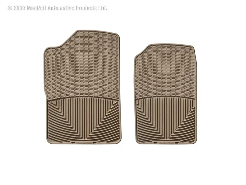Weathertech 88-99 Gmc Sierra Extended Cab Front Rubber Mats - Tan 1