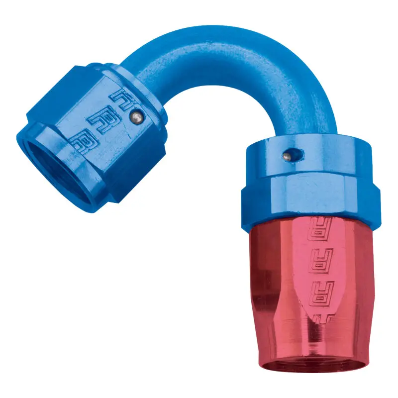 Russell Performance -12 An Red/Blue 120 Degree Full Flow Swivel Hose End (With 1-1/8In Radius) 1