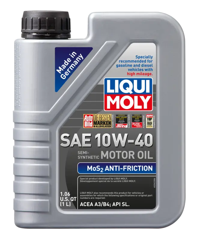 Liqui Moly 1L Mos2 Anti-Friction Motor Oil 10W40 2