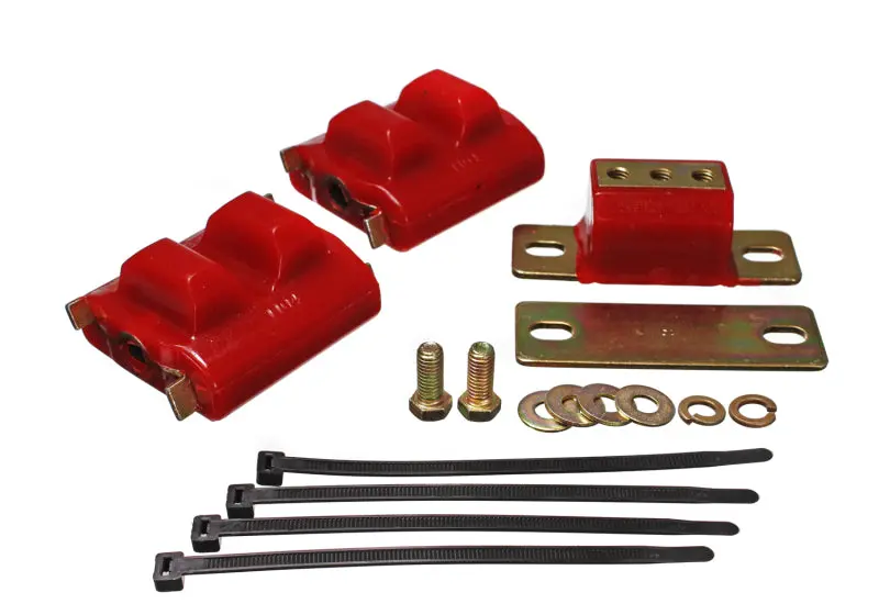 Energy Suspension 73-92 Chevrolet Camaro Red Motor And Transmission Mounts; Zinc Finish 1