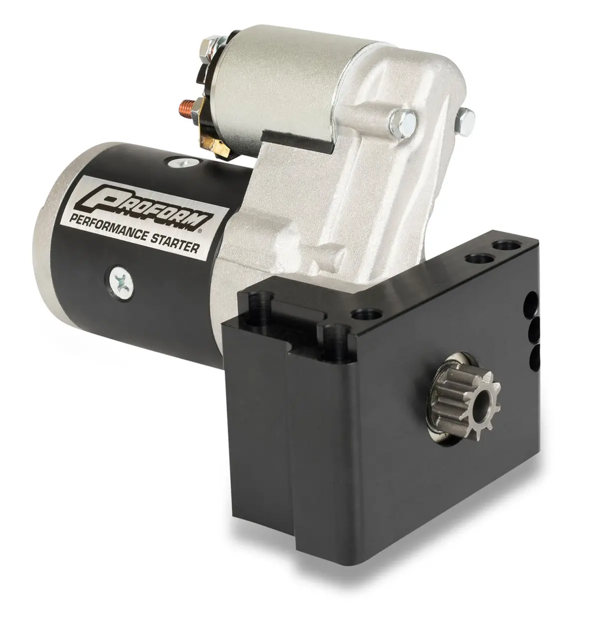 Proform - High-Torque Mini Starter 1.4Kw Fits Chevy V8 Staggered Bolt Mounting Plate 1