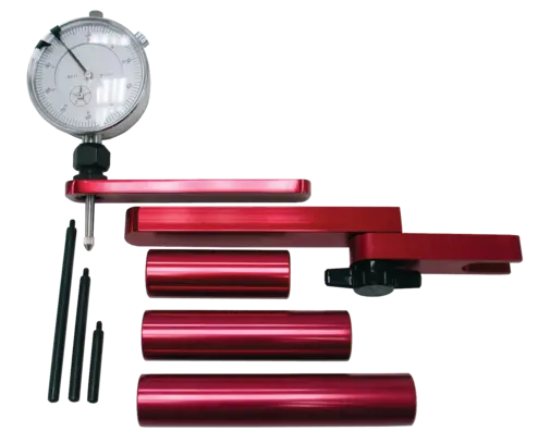 Proform - Pinion Depth Setting Tool Universal Dial Indicator 0-1.000In. Range Reads In 0.001 Increment Billet Aluminum Red Anodized 1