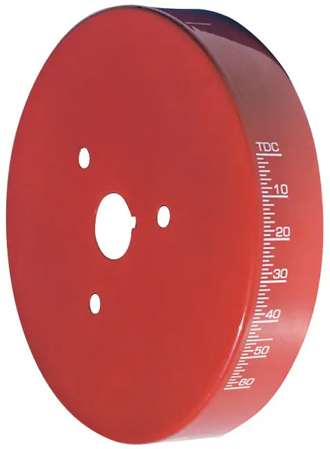 Proform - Engine Harmonic Balancer Cover Fits Small Block Chevy Using 6-3/4In. Damper Red 1