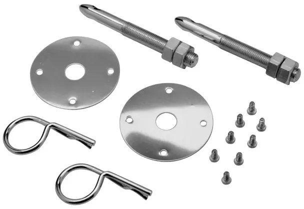 Proform - Hood Pin Kit Stainless 2 Pin Scuff Plates Safety Pins And Hardware Included 1
