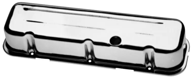 Proform - Engine Valve Covers Stamped Steel Tall Chrome W/Baffles Fits Big Block Chevy No Logos 1