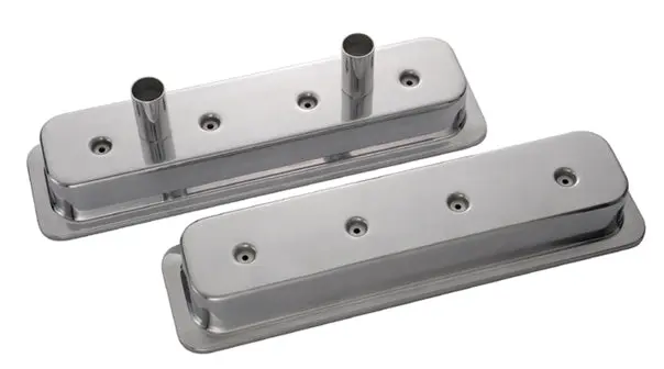 Proform - Engine Valve Covers Circle Track-Center Bolt Style Die Cast W/Tubes Small Block Chevy 1